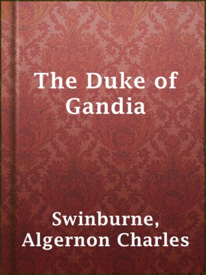 cover image of The Duke of Gandia